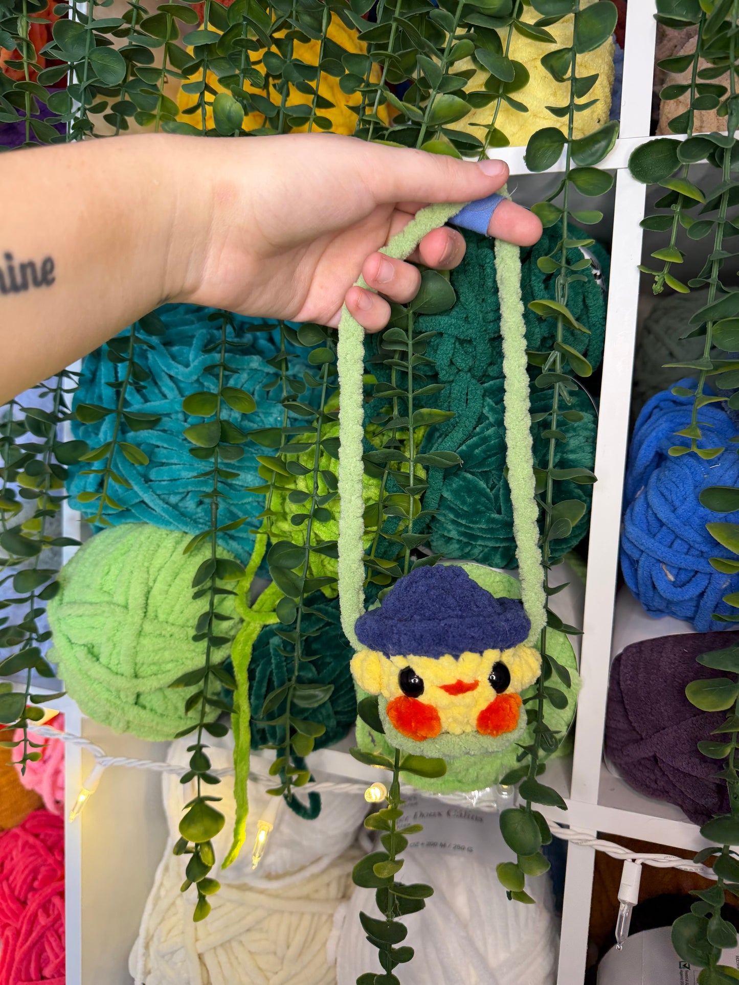 Chick in Hat Rear View Mirror Hangers