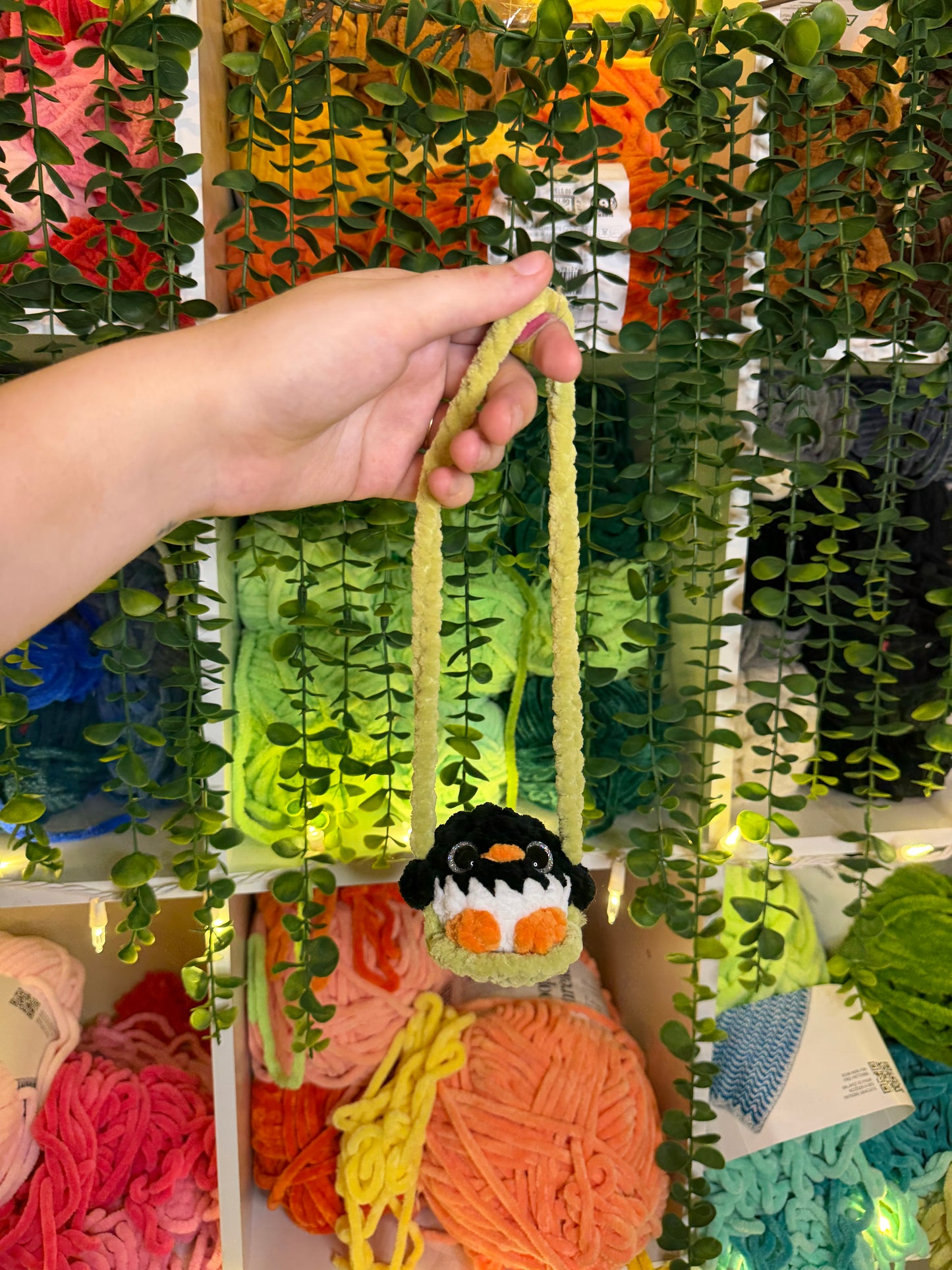 Penguin Rear View Mirror Hanger