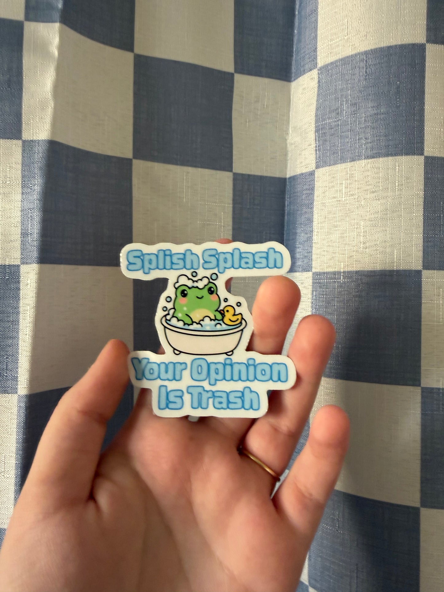 Splish Splash Opinion Sticker