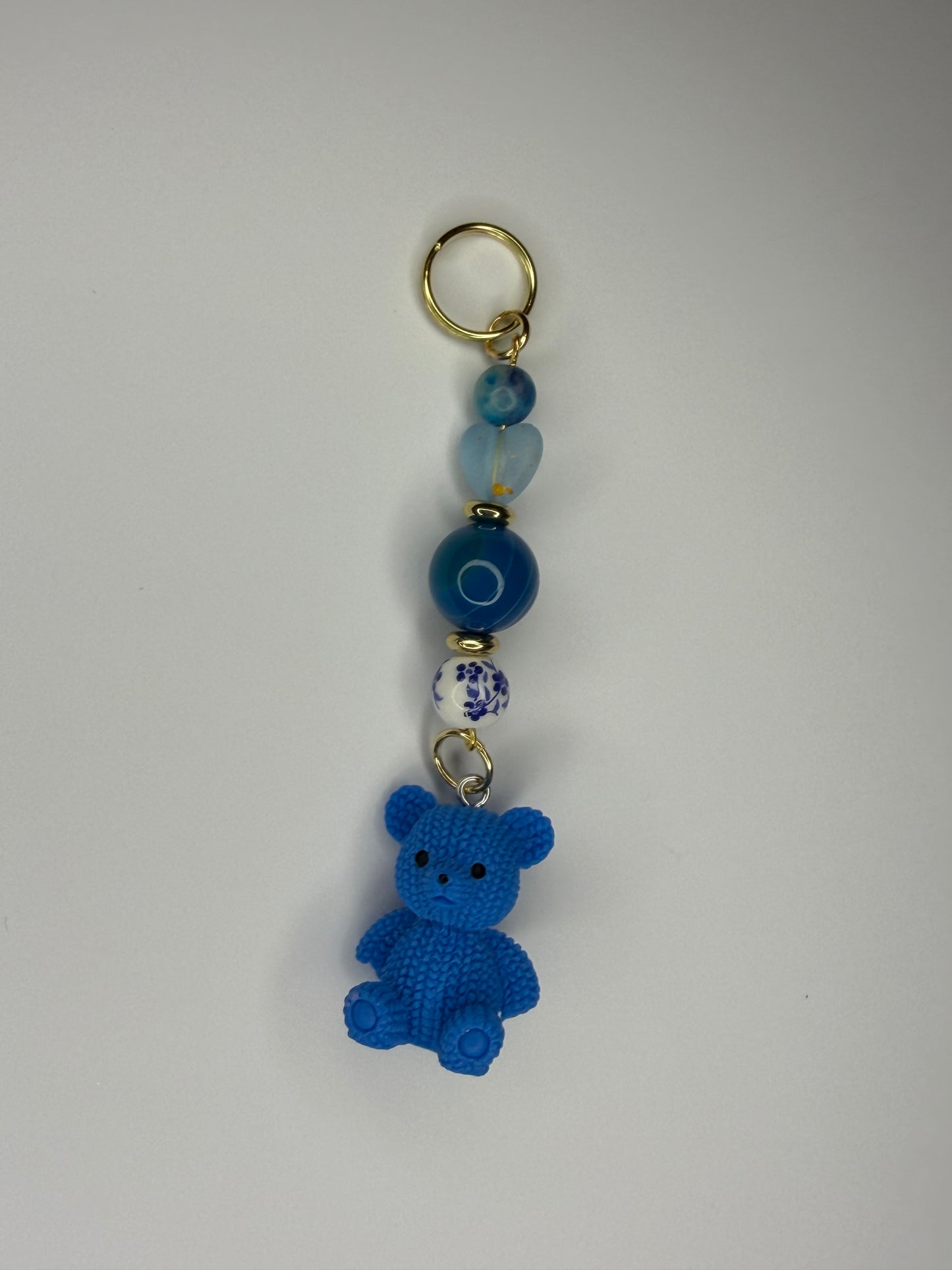 “Crochet” Teddy Bear Keychain/ Bag Charm