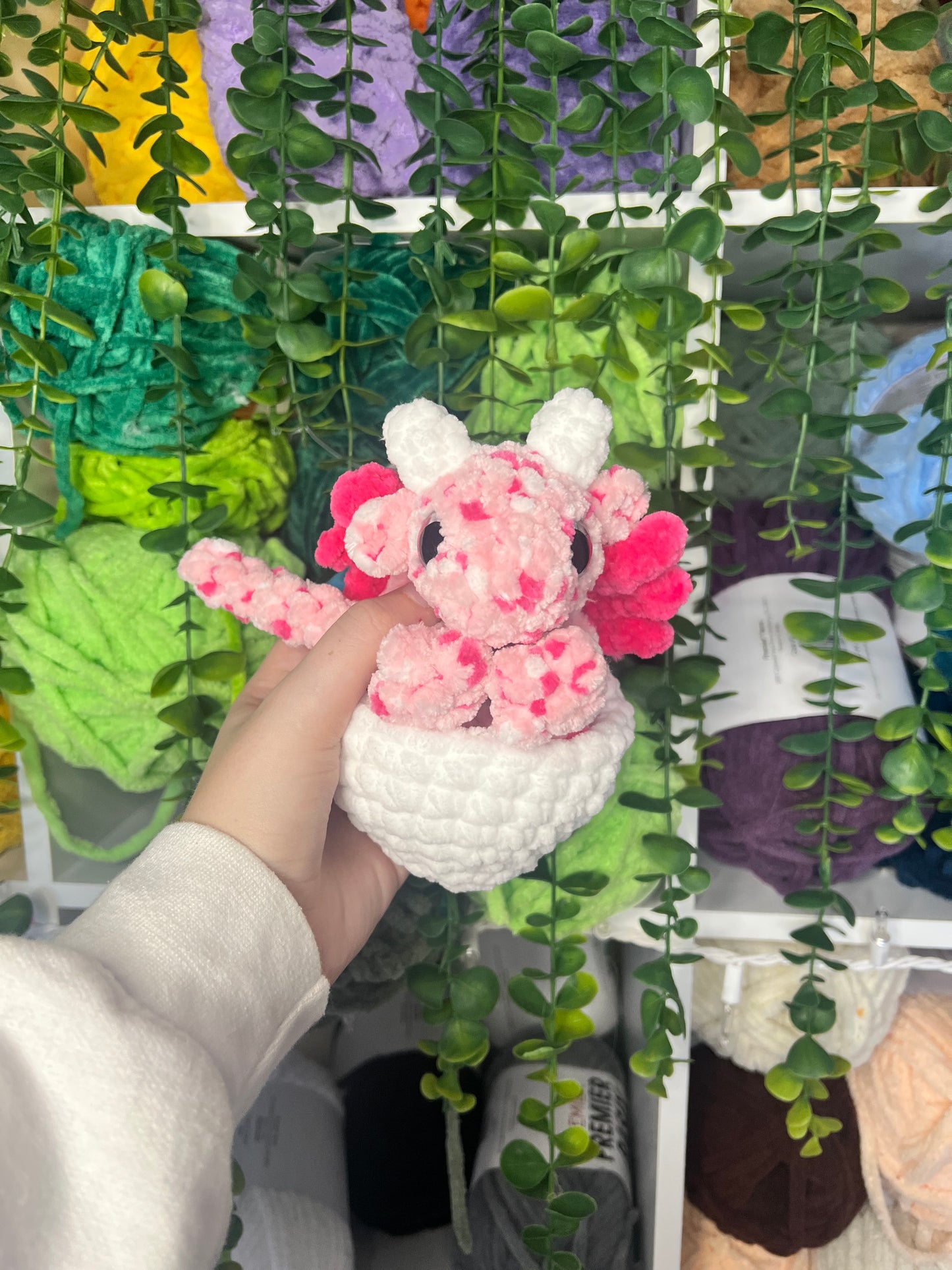 Pink Dragon Snuggler in Egg