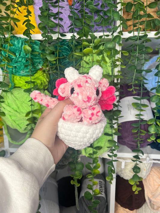 Pink Dragon Snuggler in Egg
