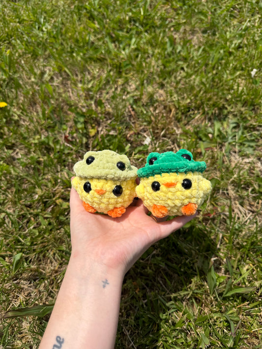 Chicks in Frog Hats