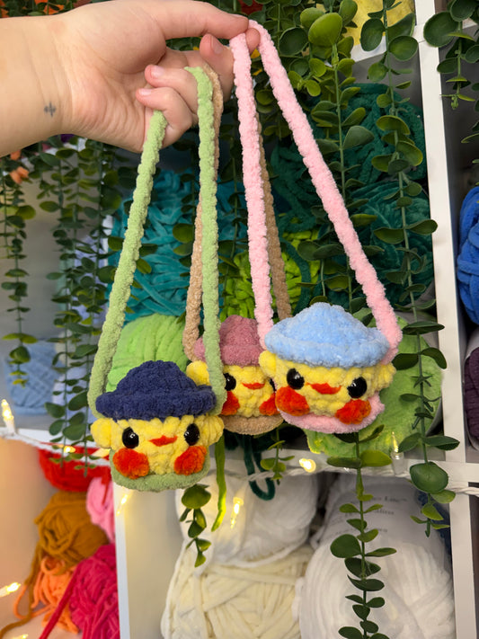 Chick in Hat Rear View Mirror Hangers