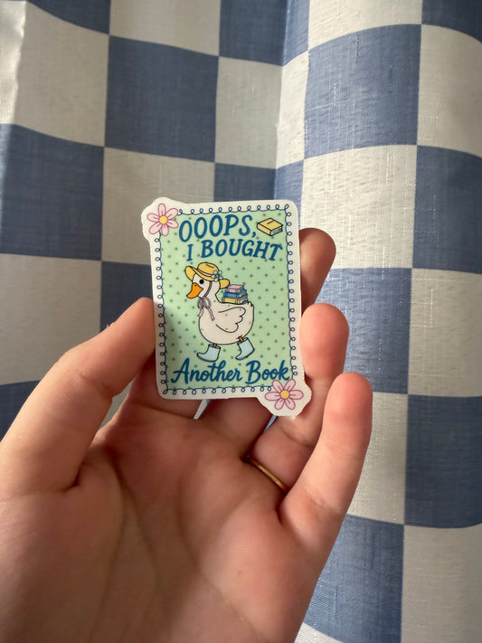 Oops I Bought Another Book Sticker