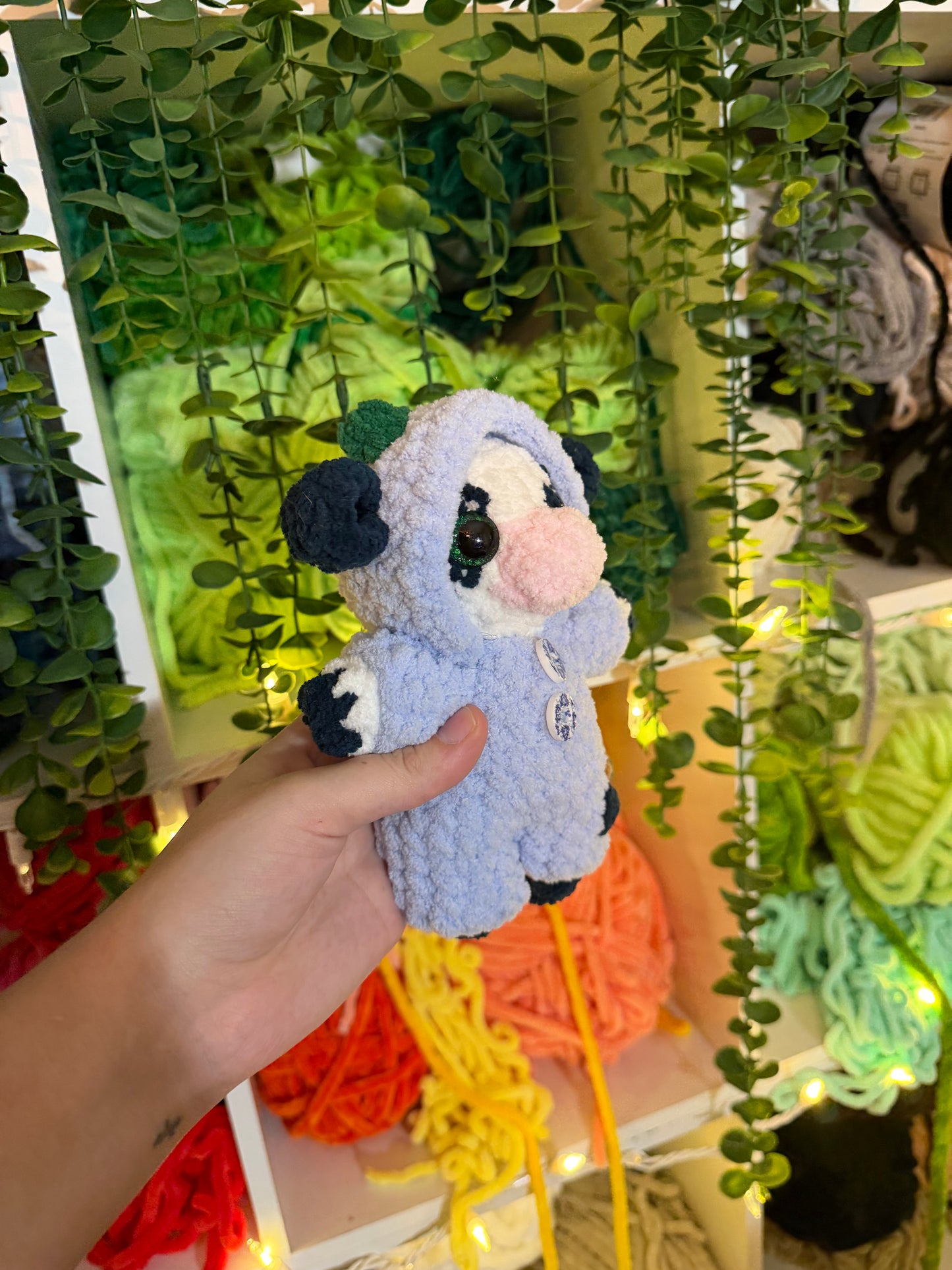 Blueberry Cow in Pj’s