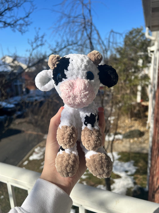 Black and White Cow Plushie