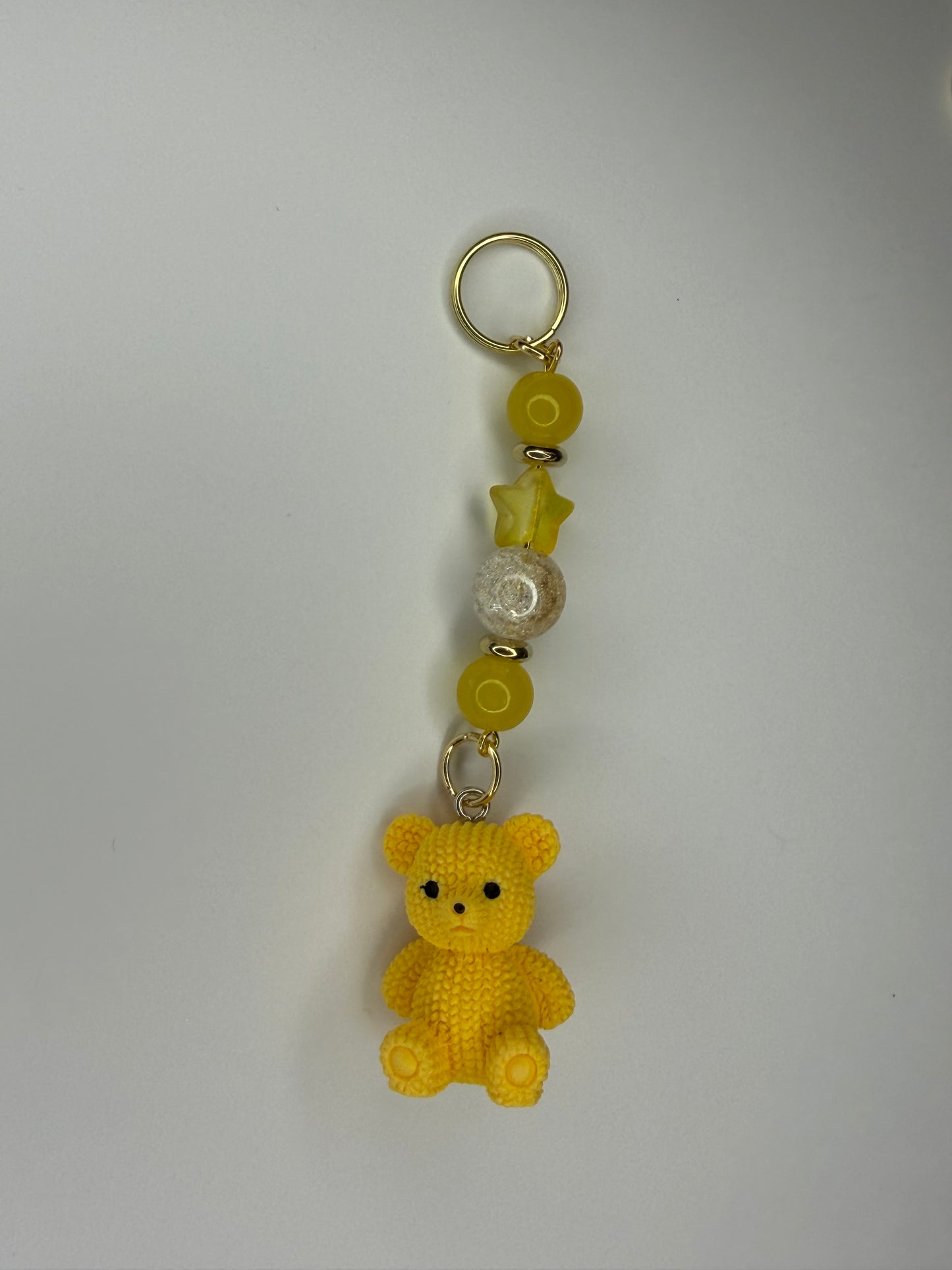 “Crochet” Teddy Bear Keychain/ Bag Charm