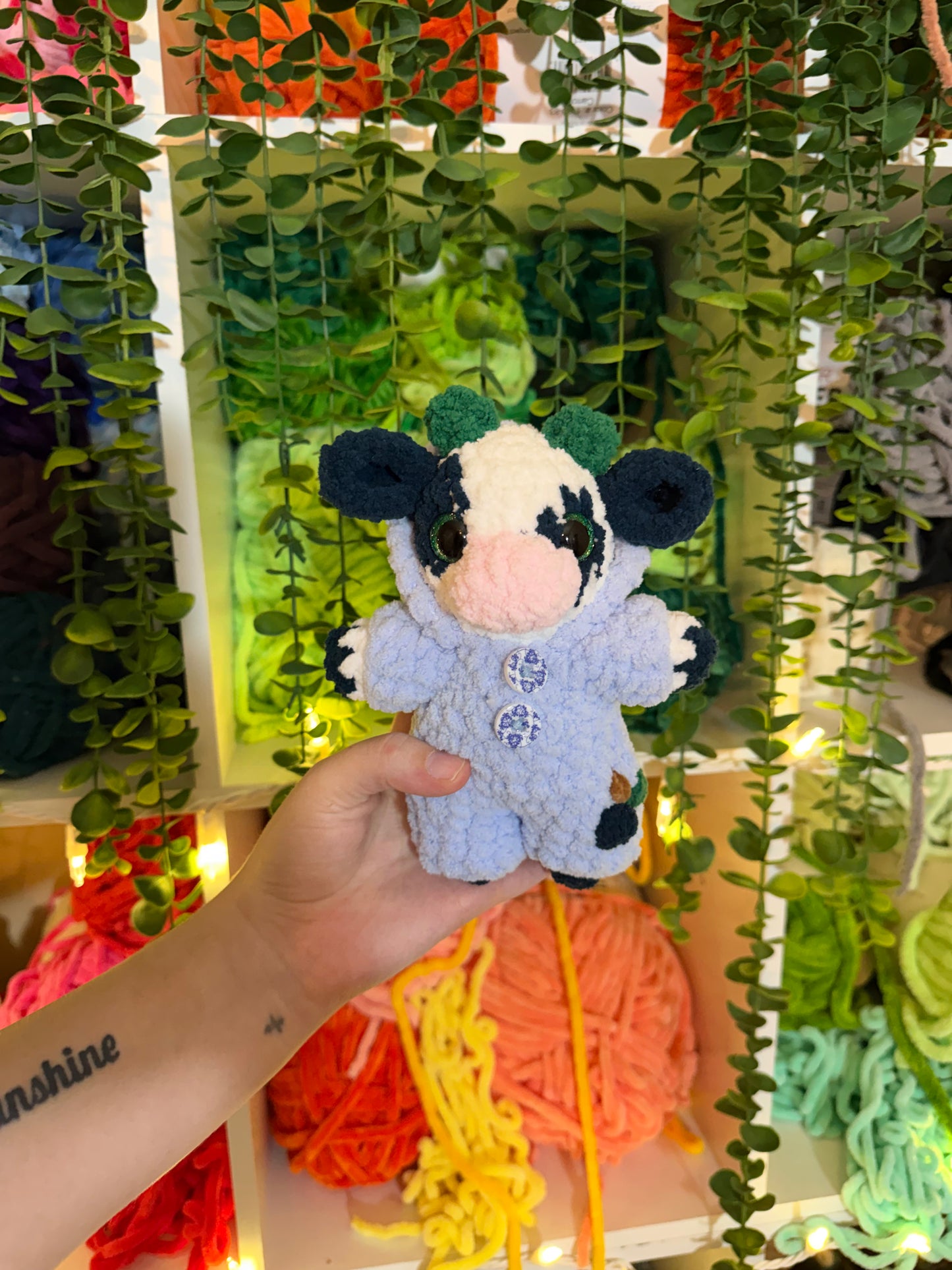 Blueberry Cow in Pj’s