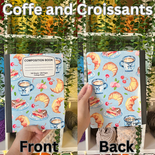 Coffee and Croissants Notebook