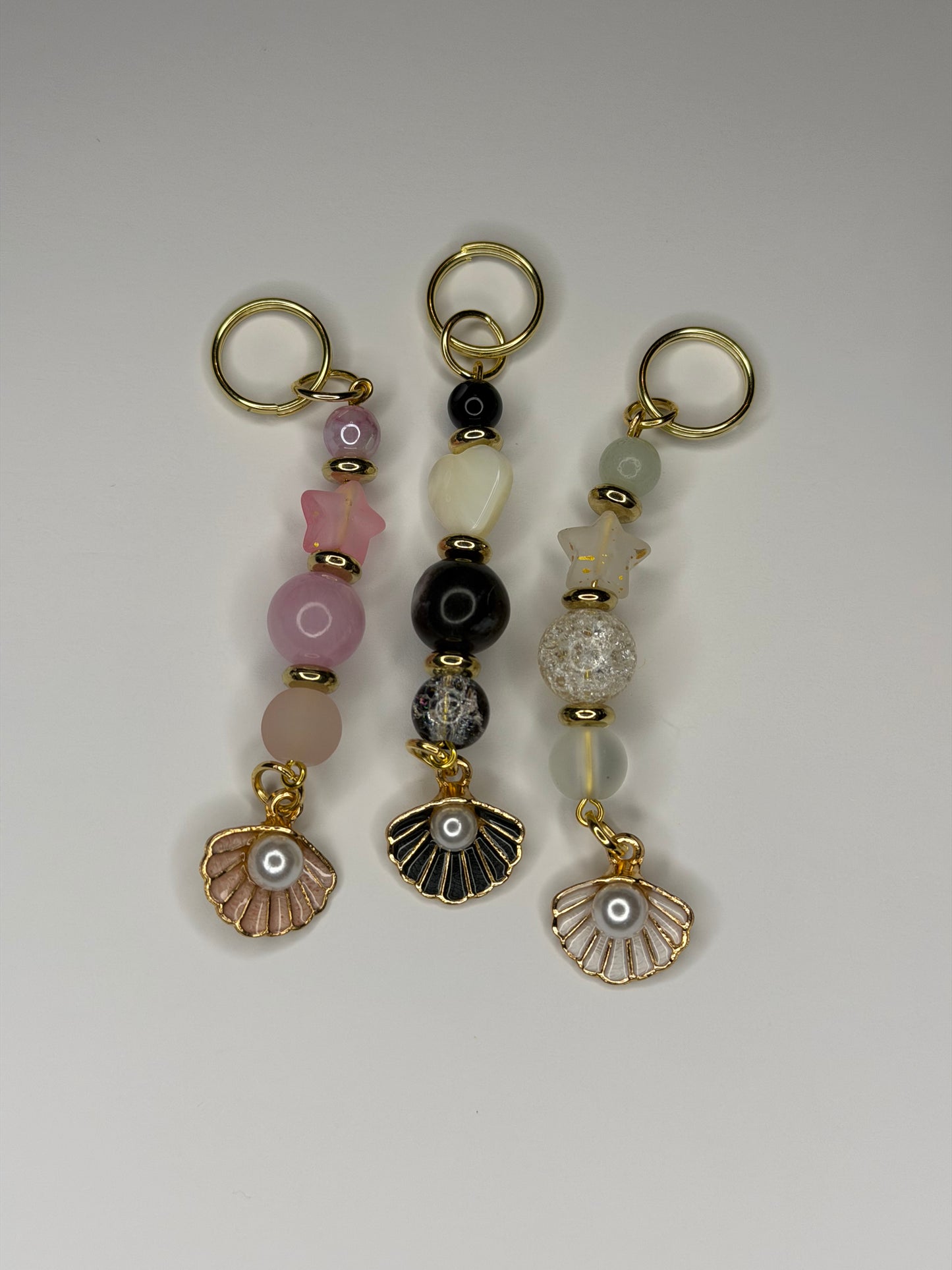 Clam Keychain/ Bag Charm