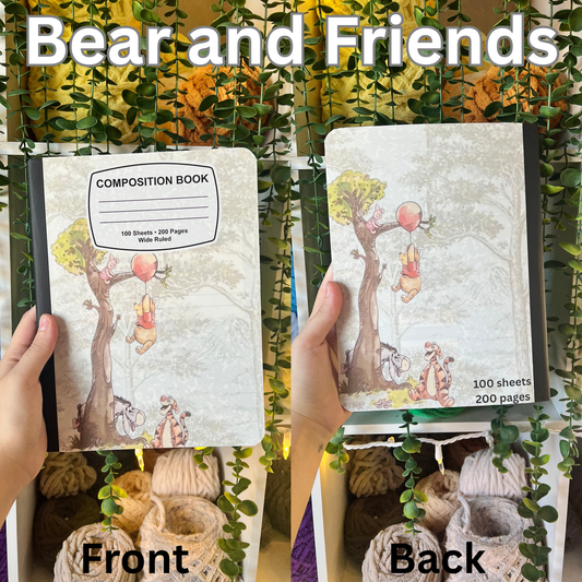 Bear and Friends Notebook