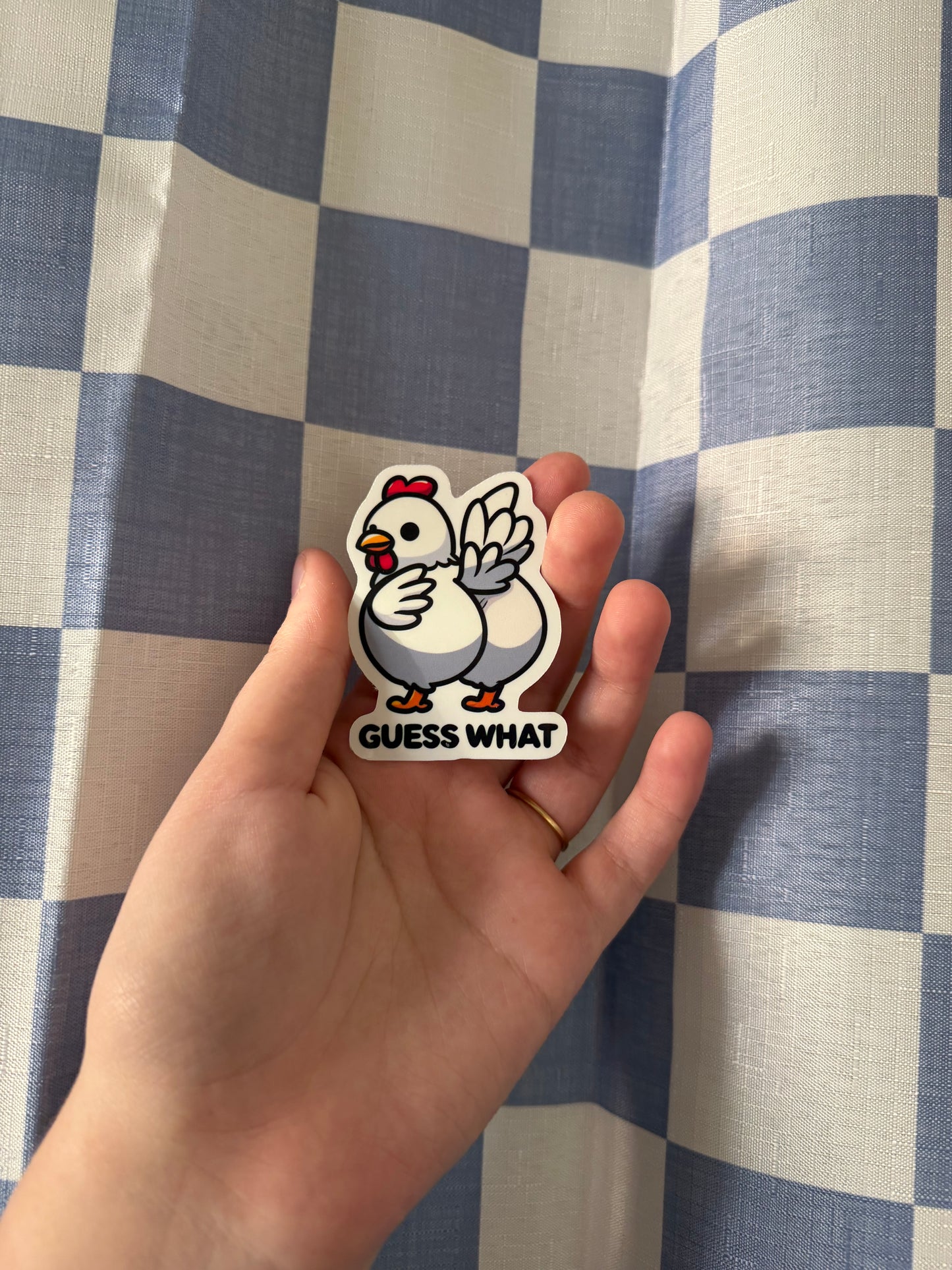 Chicken Butt Sticker