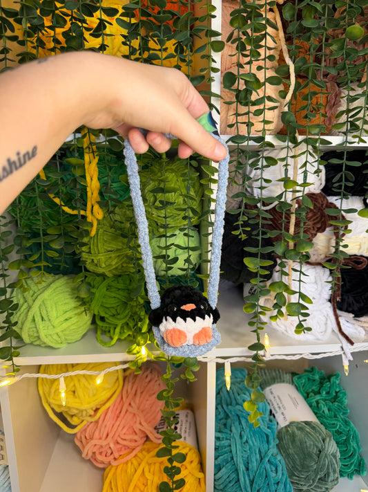 Penguin Rear View Mirror Hanger