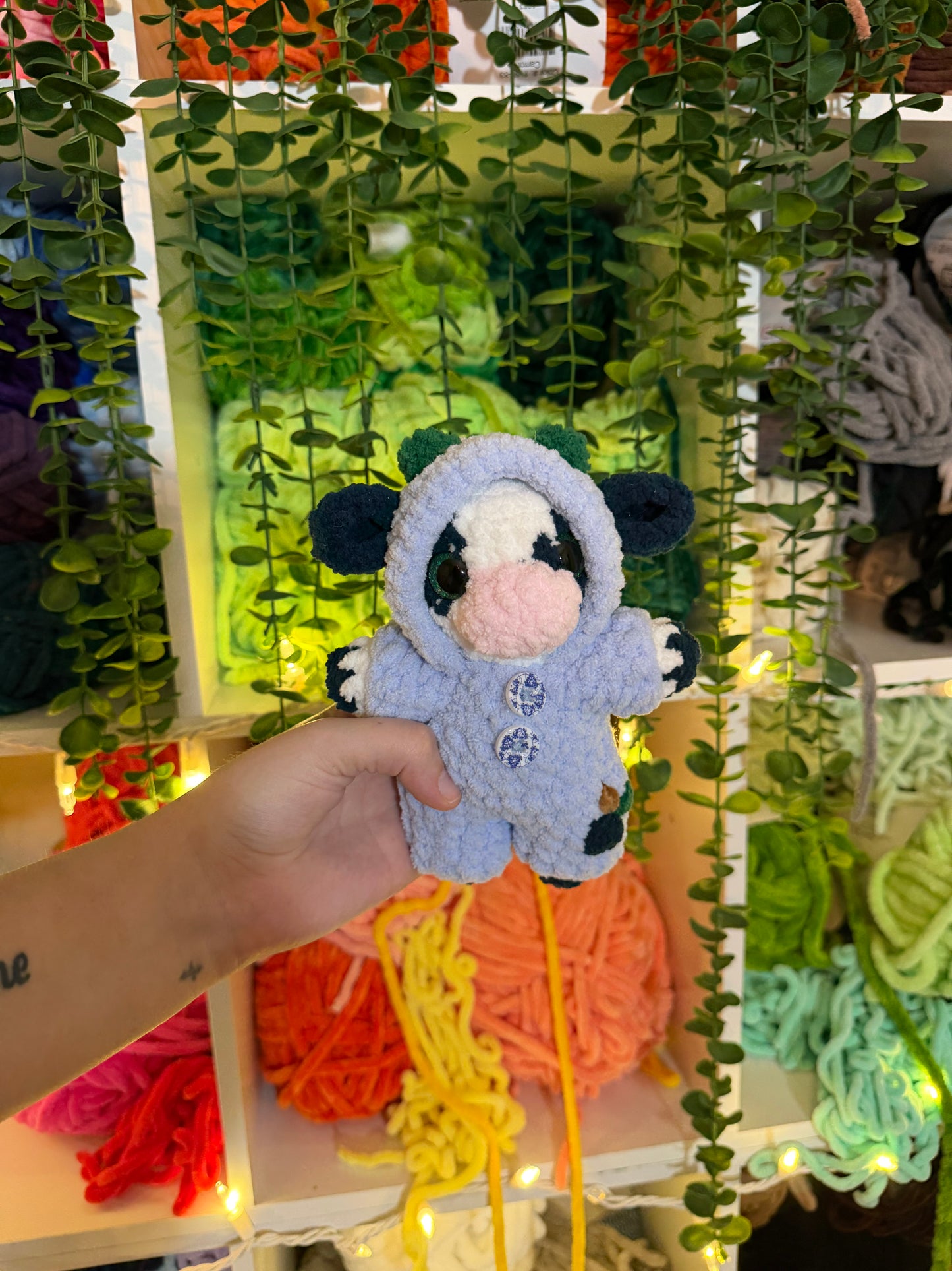 Blueberry Cow in Pj’s