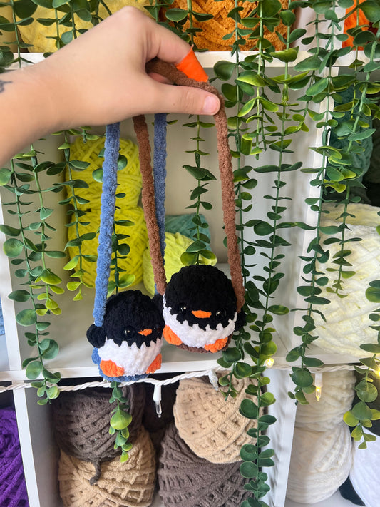 Penguin Rear View Mirror Hanger
