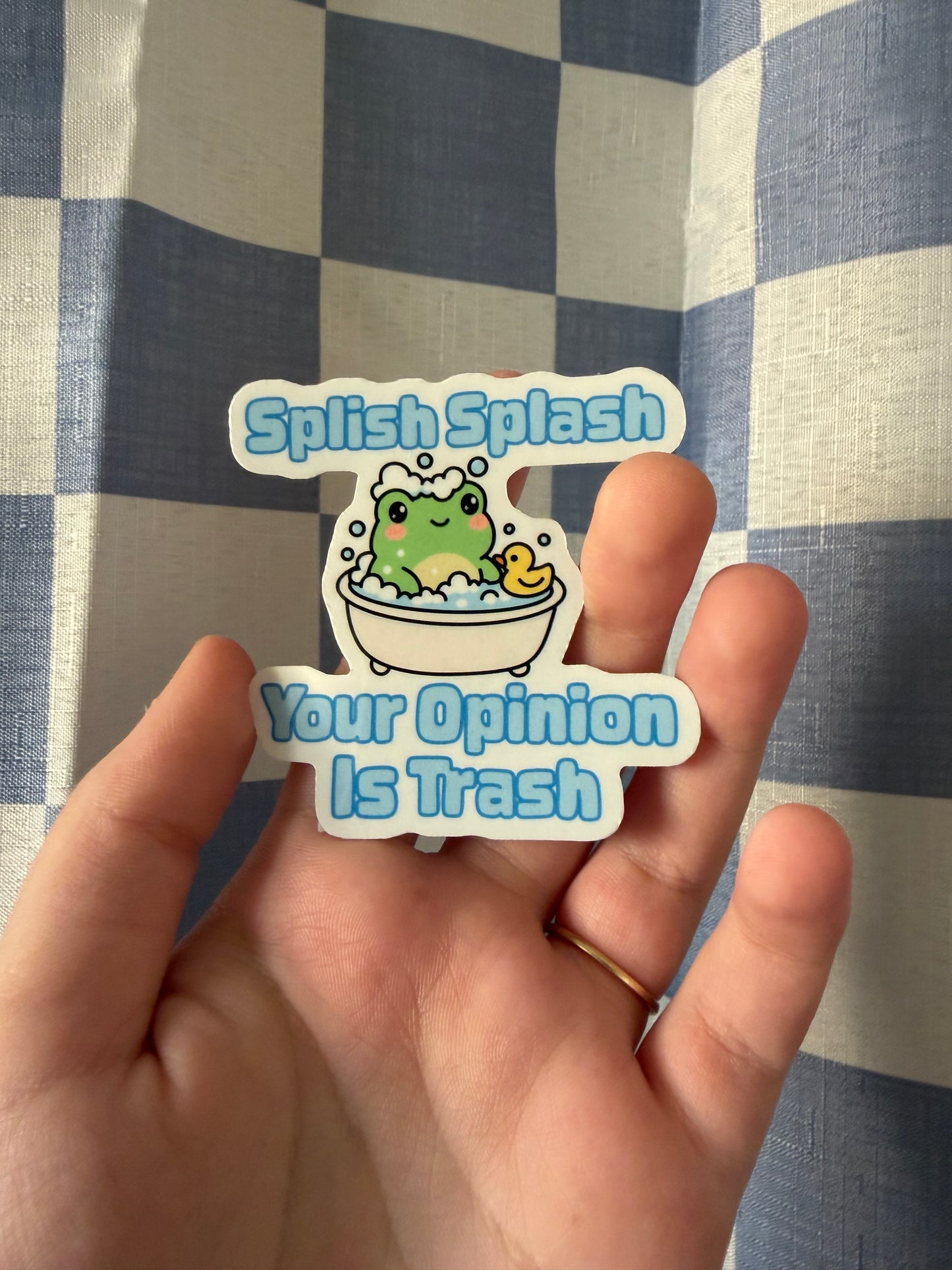 Splish Splash Opinion Sticker