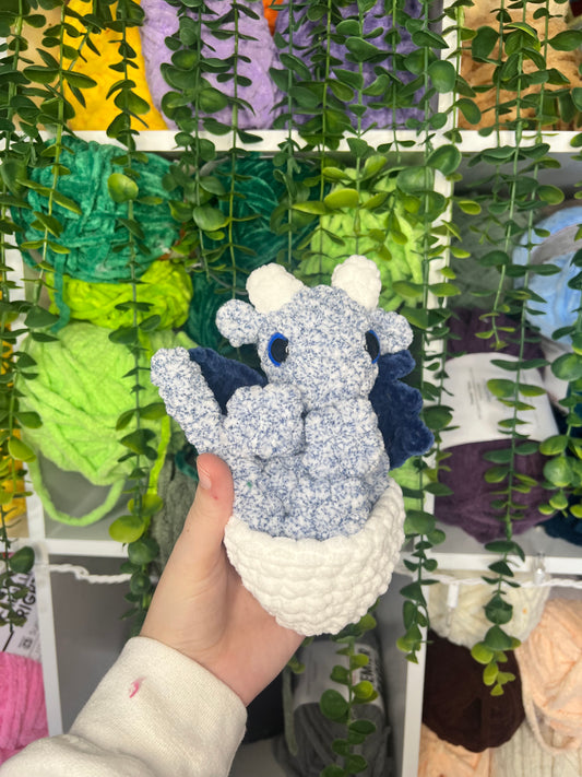 Blue Dragon Snuggler in Egg
