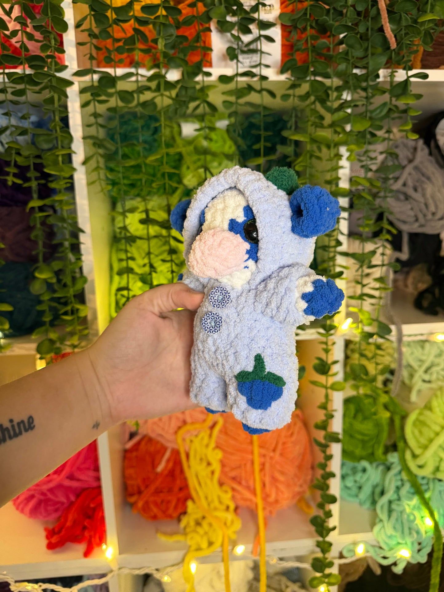 Blue Raspberry Cow in Pj’s