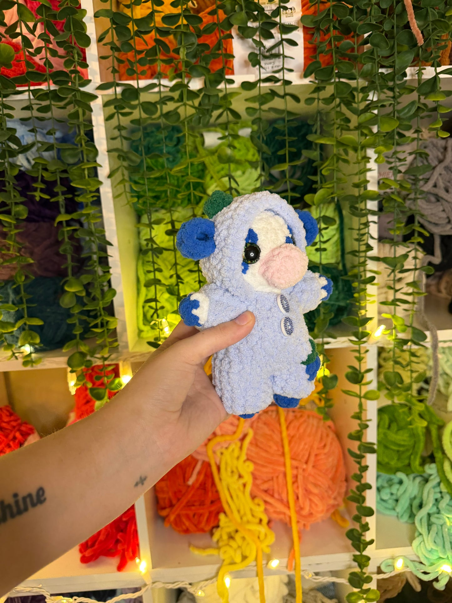 Blue Raspberry Cow in Pj’s