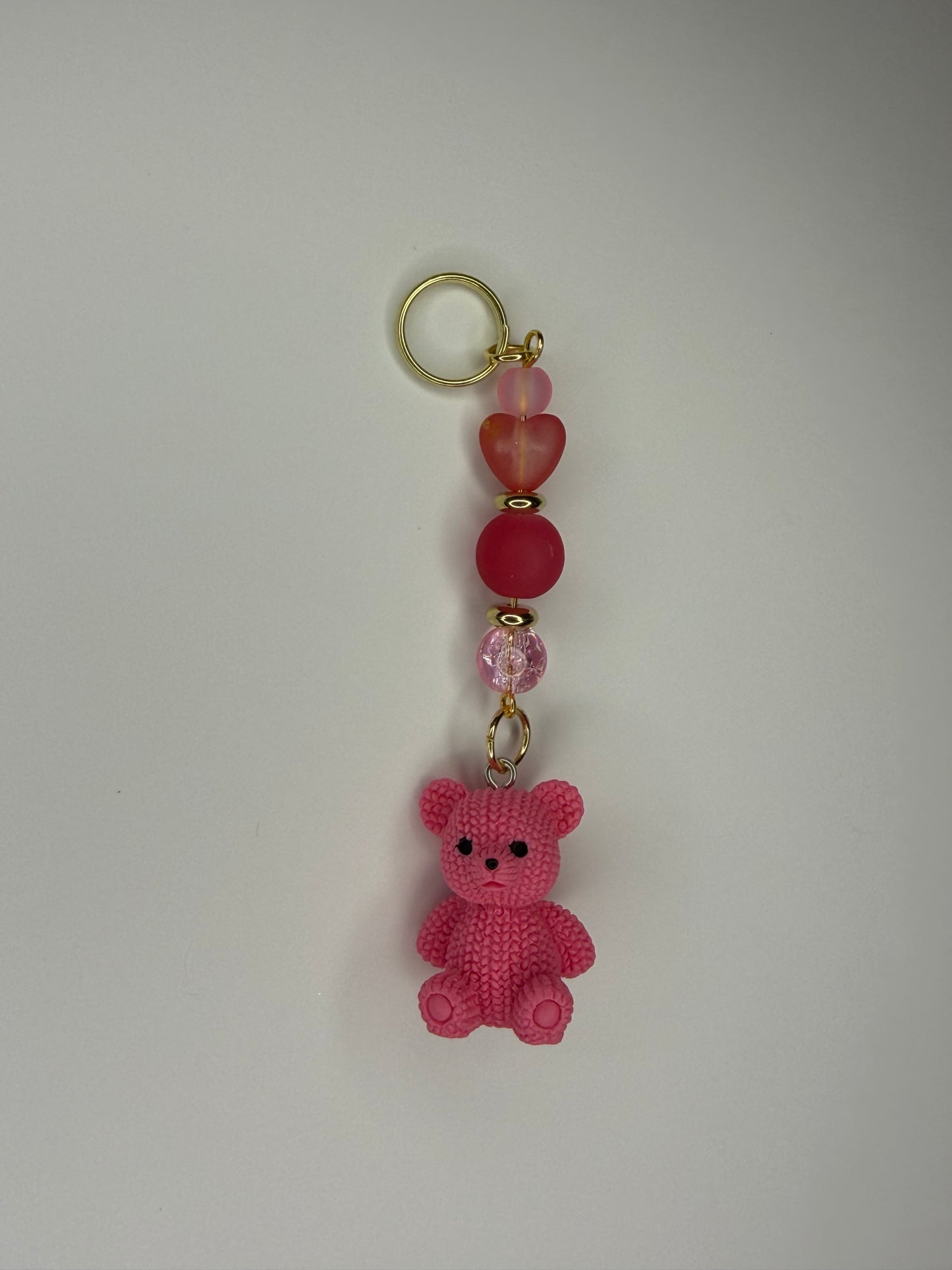 “Crochet” Teddy Bear Keychain/ Bag Charm