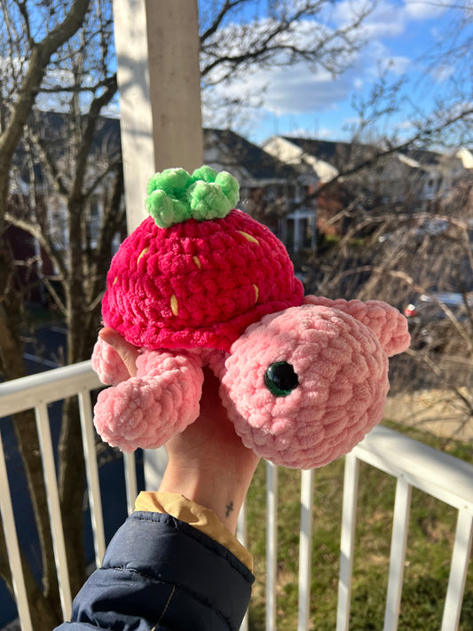 Strawberry Turtle Plushie